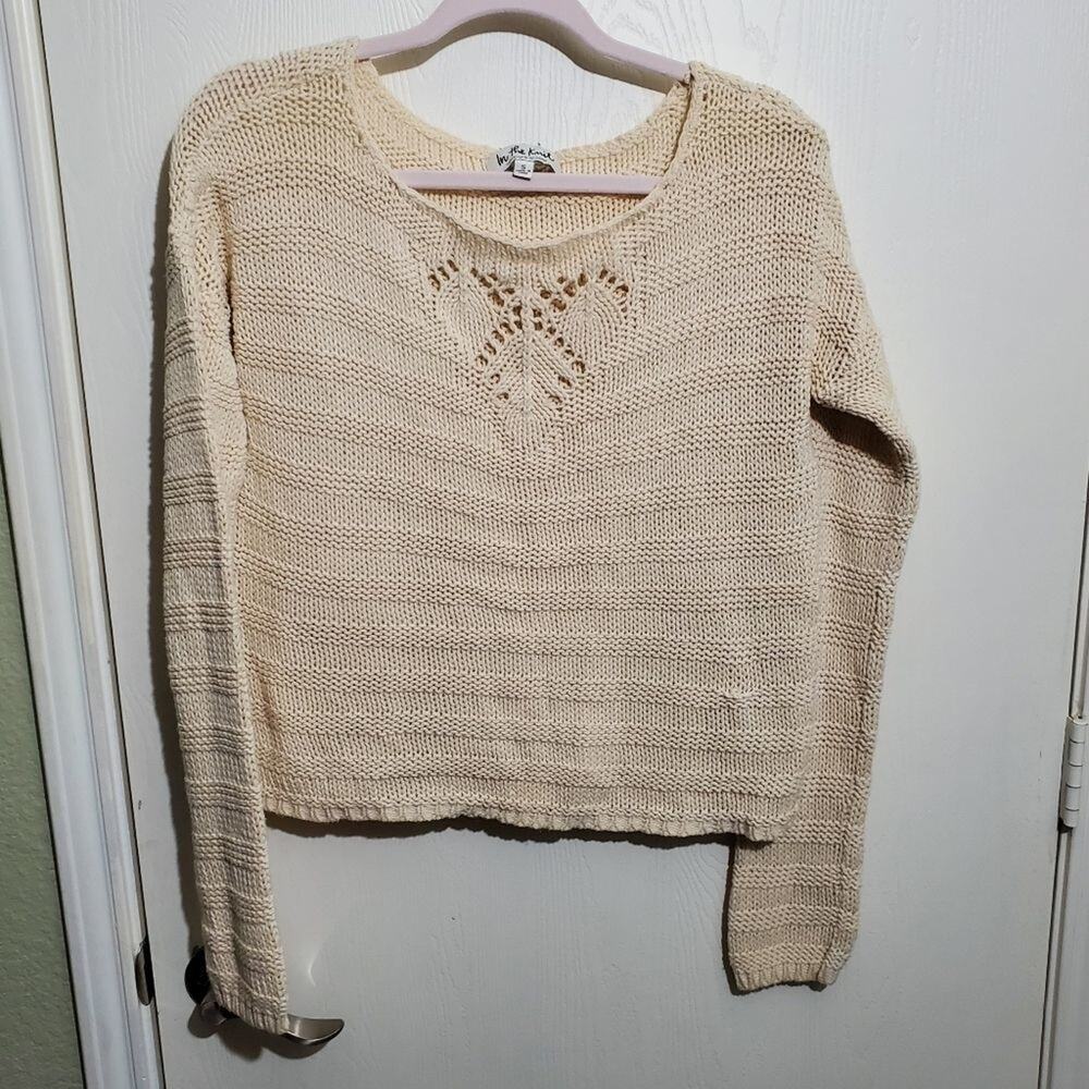 HEART shaped cropped sweater in the knit small